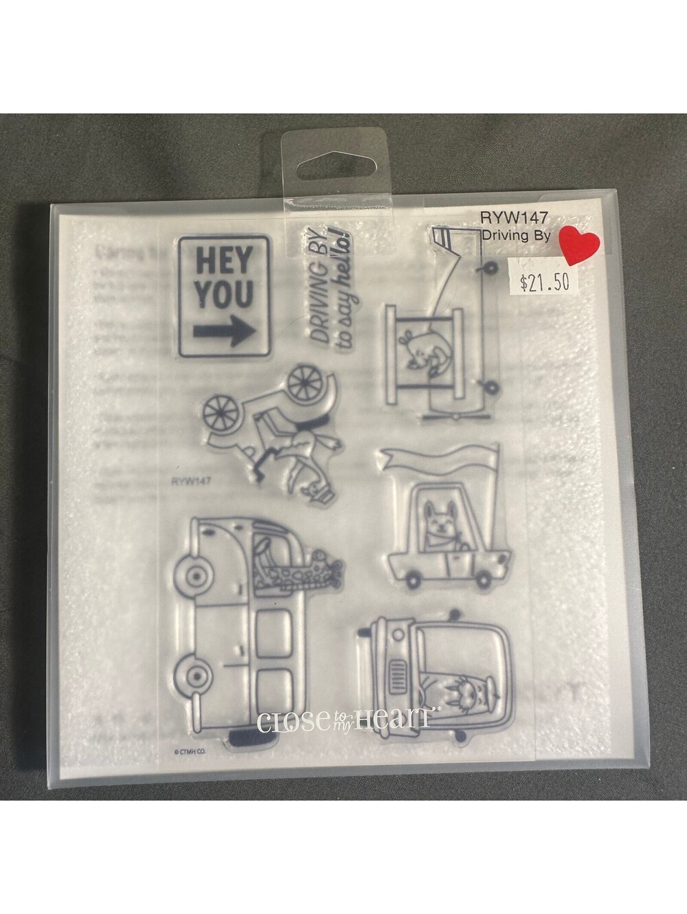 Close To My Heart RYW147 Driving By Acrylic Stamp Set